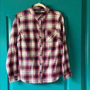 EDDIE BAUER WOMEN’s Flannel Shirt Size Medium CABINCORE